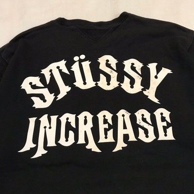 Stussy Stussy increase Sweatshirt Big printed spellout logo Size US XL / EU 56 / 4 - 3 Thumbnail