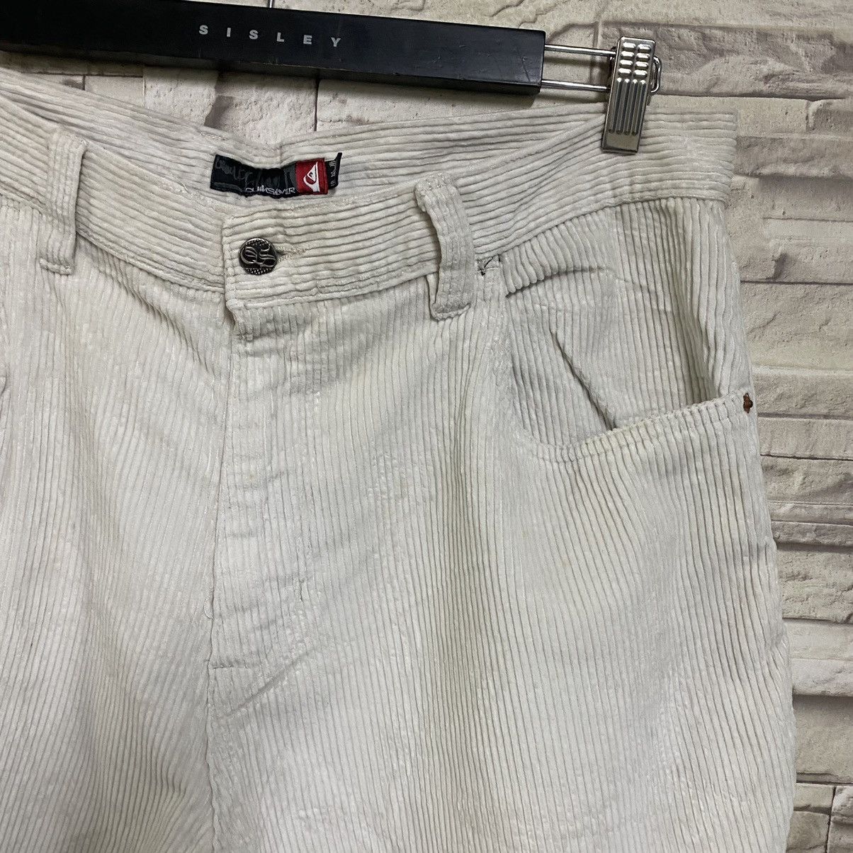 Quiksilver Vintage Quiksilver White Courduroy Baggy Pants Size US 34 / EU 50 - 8 Thumbnail