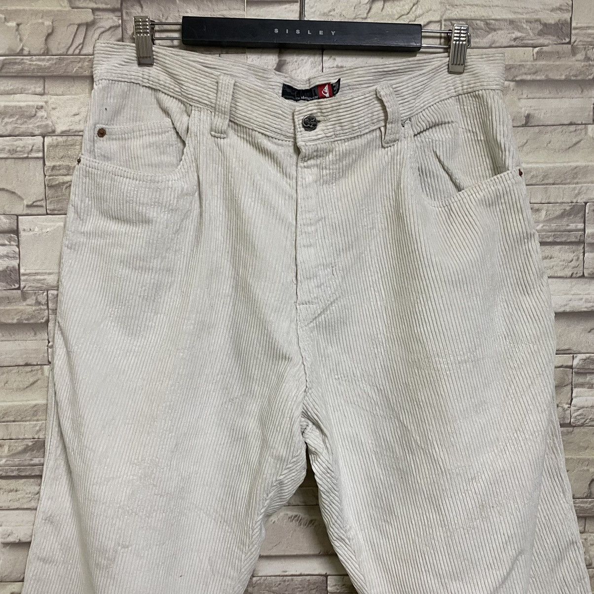 Quiksilver Vintage Quiksilver White Courduroy Baggy Pants Size US 34 / EU 50 - 5 Thumbnail