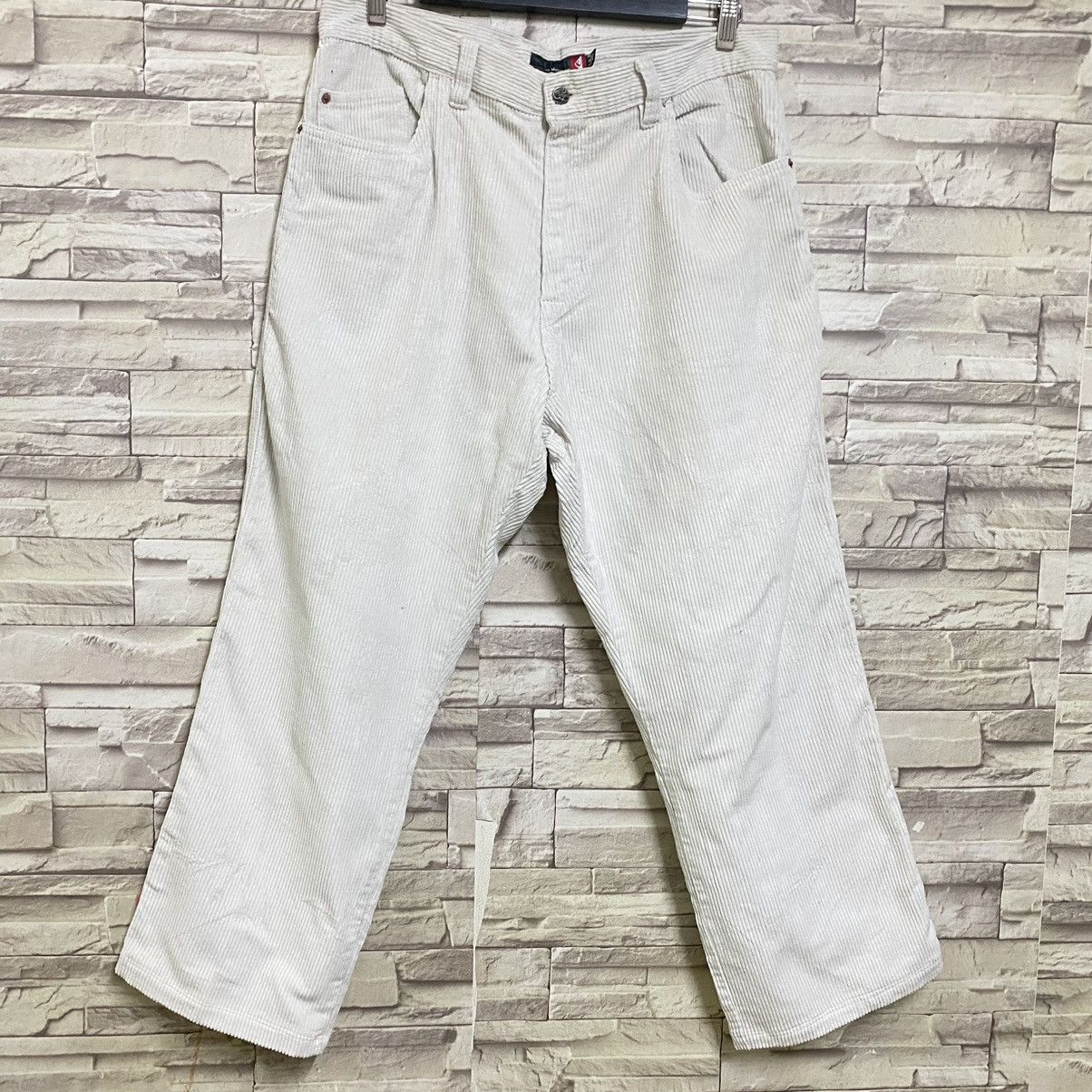 Quiksilver Vintage Quiksilver White Courduroy Baggy Pants Size US 34 / EU 50 - 4 Thumbnail