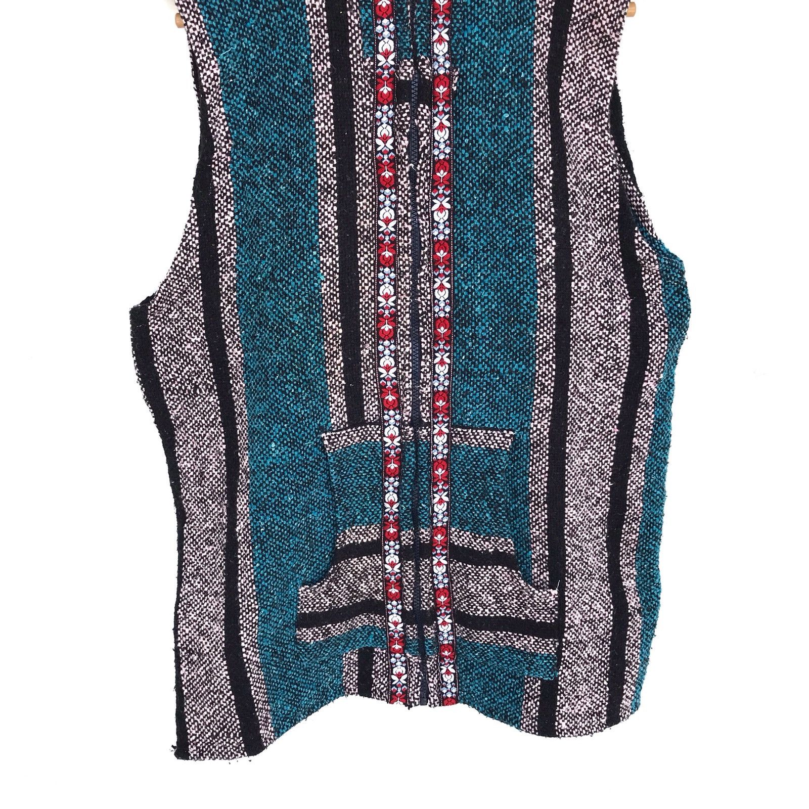 Handmade Handmade Art Navajo Sleeveless Hoodie Tibedan Multi Color Size US L / EU 52-54 / 3 - 4 Thumbnail