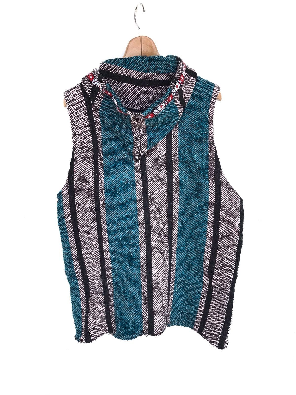Handmade Handmade Art Navajo Sleeveless Hoodie Tibedan Multi Color Size US L / EU 52-54 / 3 - 2 Thumbnail