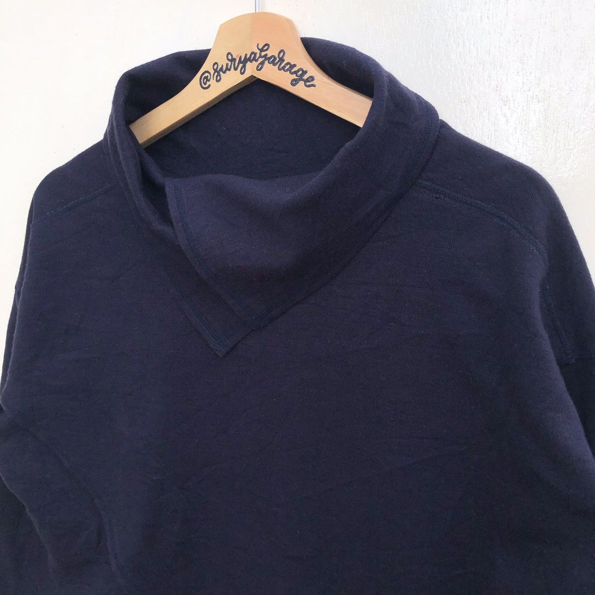 Designer × Japanese Brand Fontana Grande Unique Turtle Neck Cross Body Longsleeve Tee Size US S / EU 44-46 / 1 - 3 Thumbnail