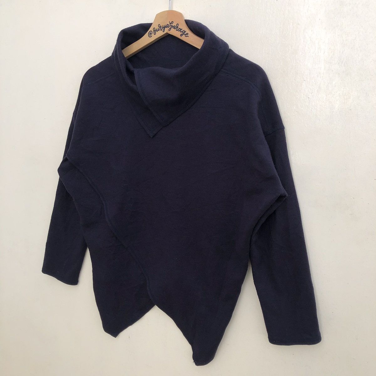 Designer × Japanese Brand Fontana Grande Unique Turtle Neck Cross Body Longsleeve Tee Size US S / EU 44-46 / 1 - 2 Thumbnail