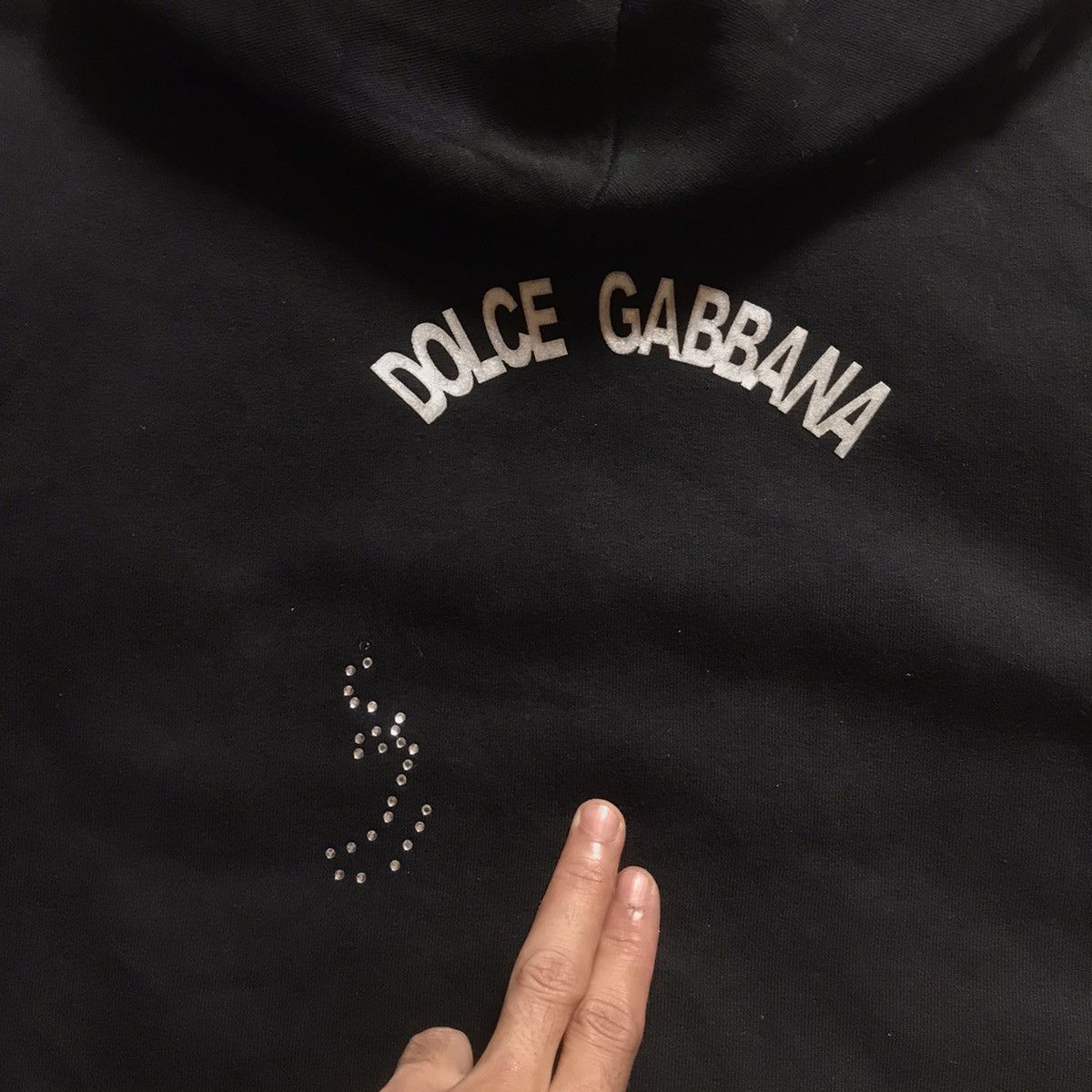 Dolce & Gabbana × Vintage Vintage Dolce & Gabbana hoodie diamond print logo Size US XS / EU 42 / 0 - 6 Thumbnail