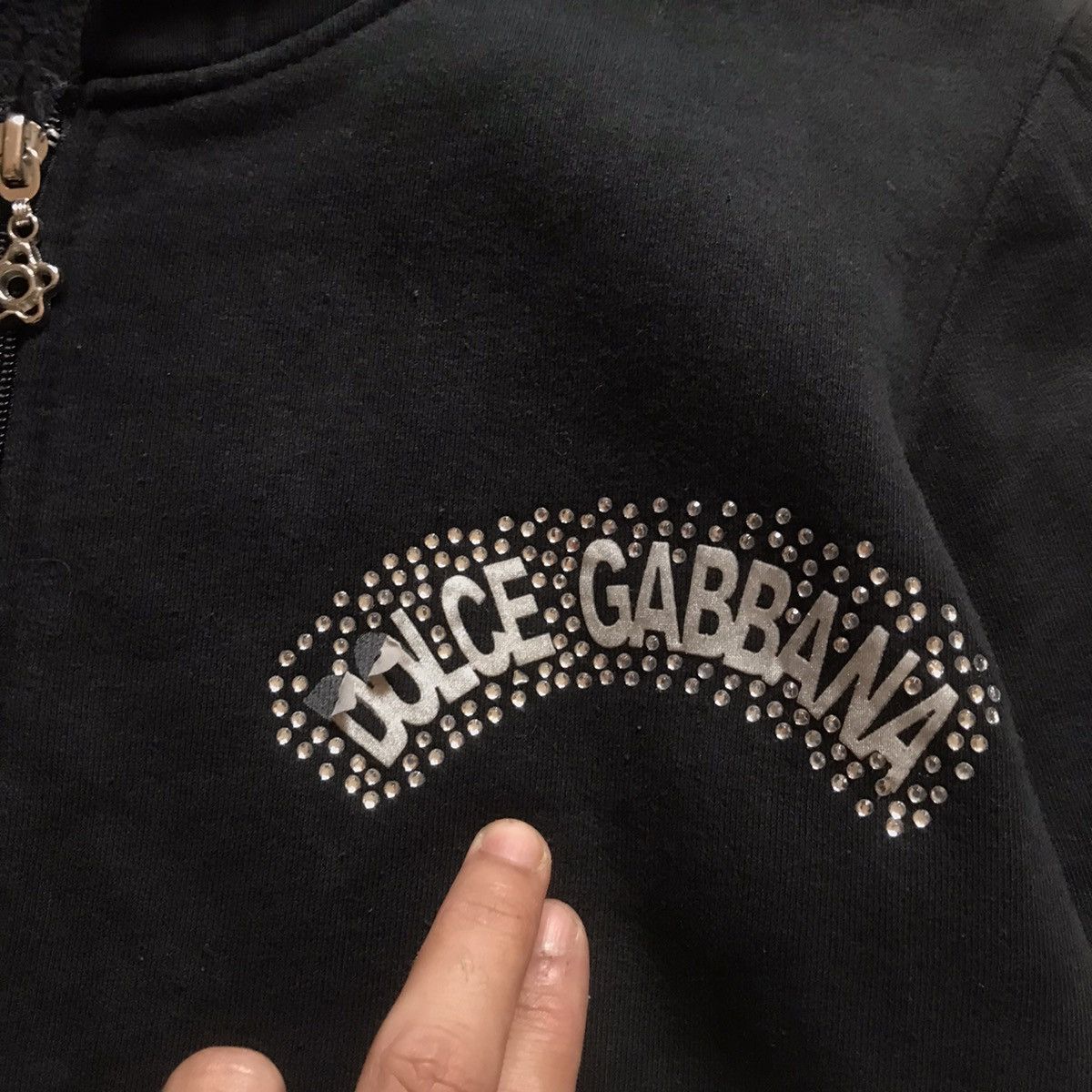 Dolce & Gabbana × Vintage Vintage Dolce & Gabbana hoodie diamond print logo Size US XS / EU 42 / 0 - 7 Thumbnail