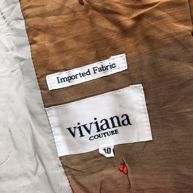 Designer × Japanese Brand × Vintage Vintage Viviana Couture Puffer Button Ups Jacket Size US XXS / EU 40 - 2 Thumbnail