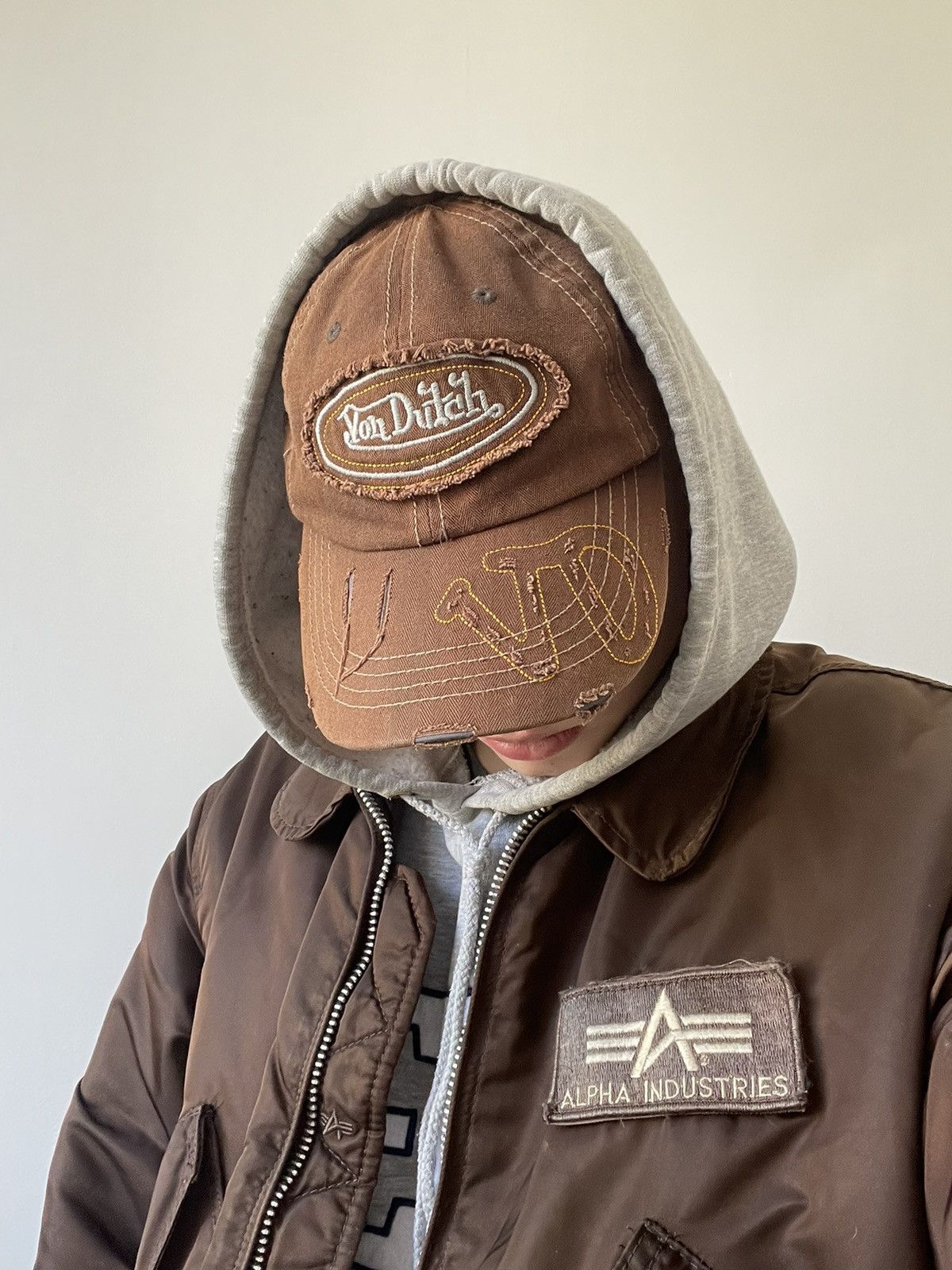 Vintage Vintage Von Dutch Cap Rare Brown Size ONE SIZE - 1 Thumbnail