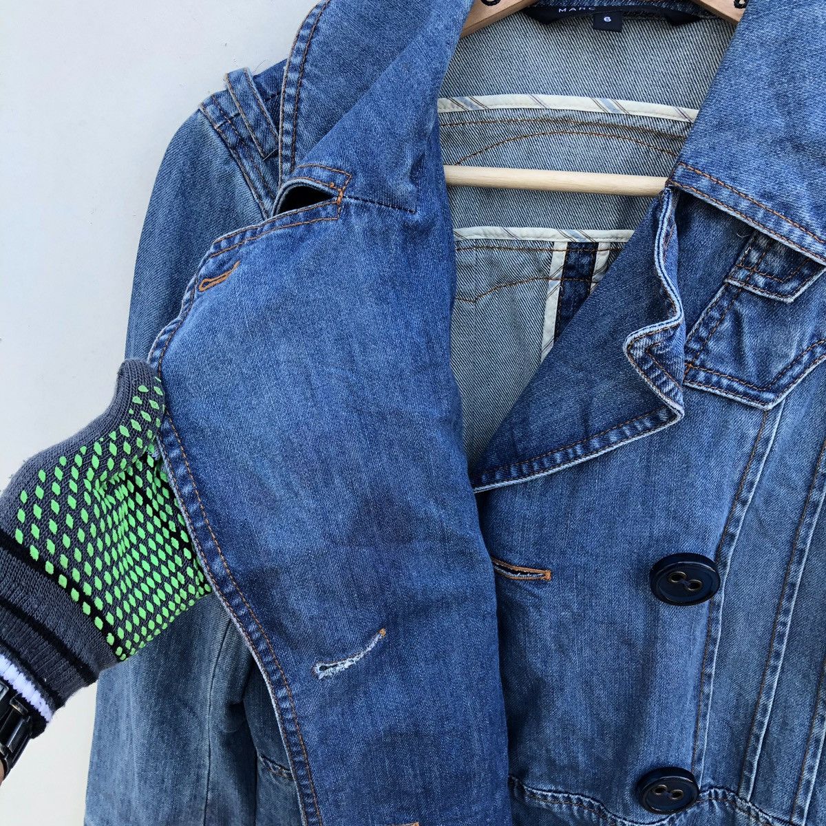 Jacobs By Marc Jacobs × Marc Jacobs × Marc by Marc Jacobs Rare! Marc Jacobs Selvedge Double Collar Denim Parka/Jacket Size US XS / EU 42 / 0 - 16 Thumbnail