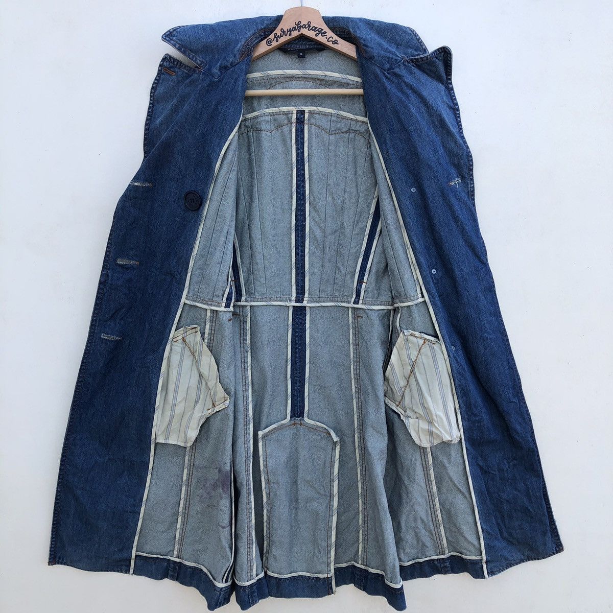 Jacobs By Marc Jacobs × Marc Jacobs × Marc by Marc Jacobs Rare! Marc Jacobs Selvedge Double Collar Denim Parka/Jacket Size US XS / EU 42 / 0 - 17 Thumbnail