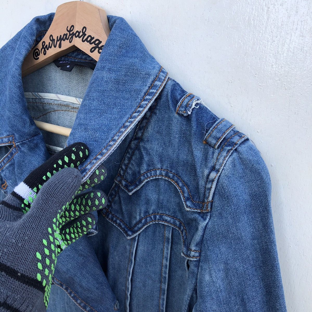 Jacobs By Marc Jacobs × Marc Jacobs × Marc by Marc Jacobs Rare! Marc Jacobs Selvedge Double Collar Denim Parka/Jacket Size US XS / EU 42 / 0 - 10 Thumbnail