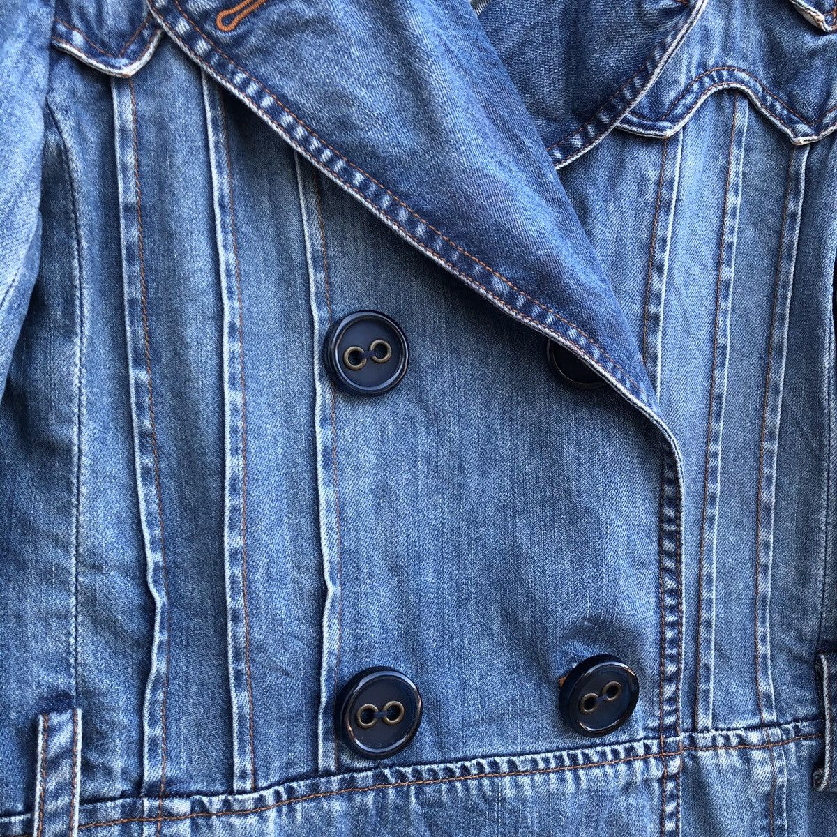 Jacobs By Marc Jacobs × Marc Jacobs × Marc by Marc Jacobs Rare! Marc Jacobs Selvedge Double Collar Denim Parka/Jacket Size US XS / EU 42 / 0 - 8 Thumbnail