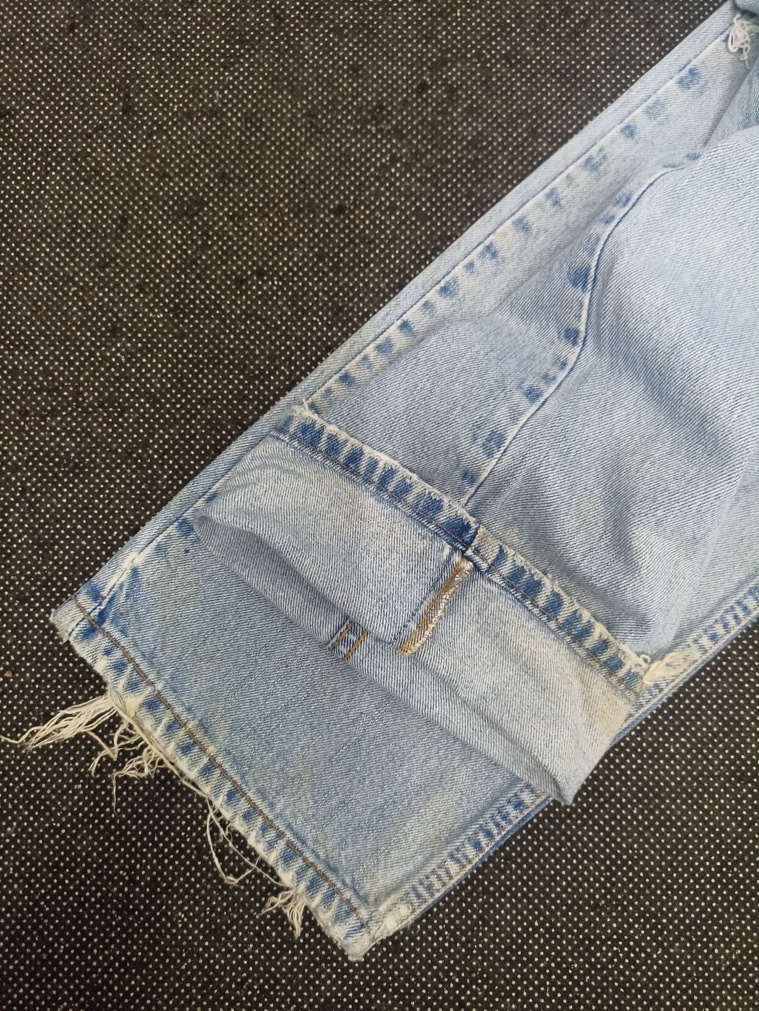 Jean × Levi's × Vintage VINTAGE LEVIS 505 DISTRESSED BLUE WASH JEANS -J320 Size US 34 / EU 50 - 7 Thumbnail