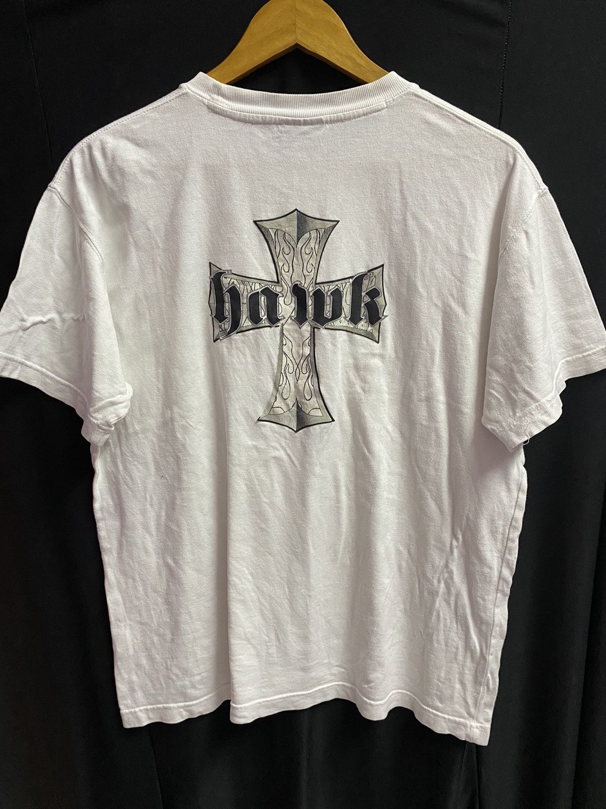Hook-Ups × Tony Hawk × Vintage Vtg Cros fire flame tee Size US M / EU 48-50 / 2 - 2 Thumbnail