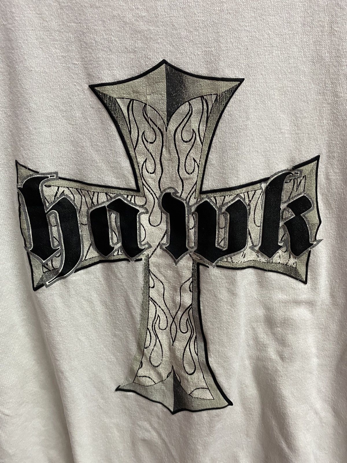 Hook-Ups × Tony Hawk × Vintage Vtg Cros fire flame tee Size US M / EU 48-50 / 2 - 3 Thumbnail
