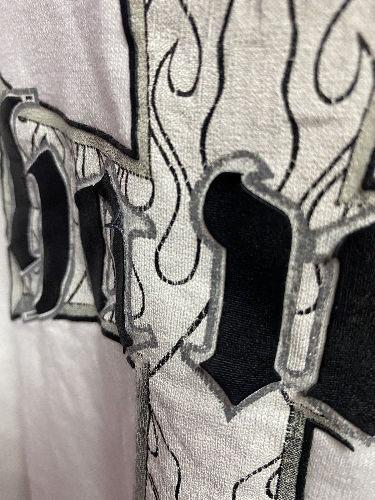 Hook-Ups × Tony Hawk × Vintage Vtg Cros fire flame tee Size US M / EU 48-50 / 2 - 4 Thumbnail