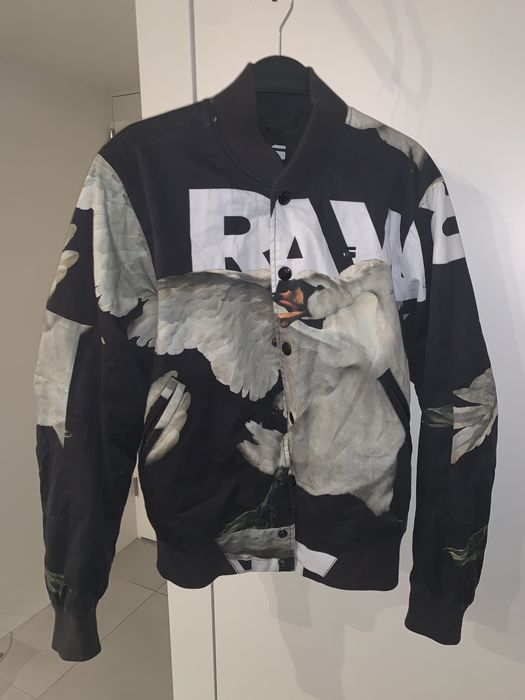 G Star Raw Men's Black Rackam Sports Padded Bomber Jacket | Grailed