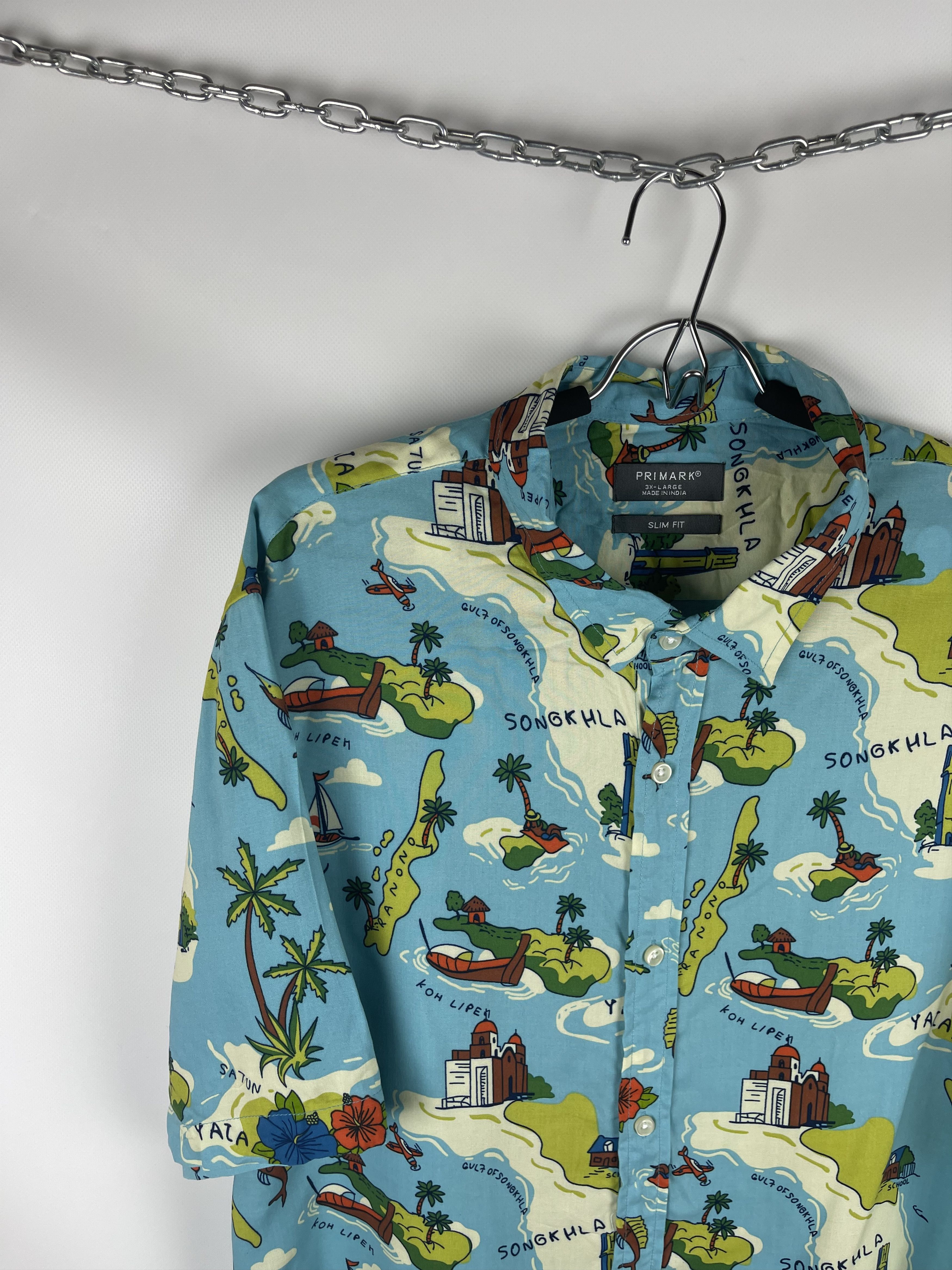 Primark Primark vintage island ship multiprint summer ss shirt Size US XXL / EU 58 / 5 - 2 Thumbnail