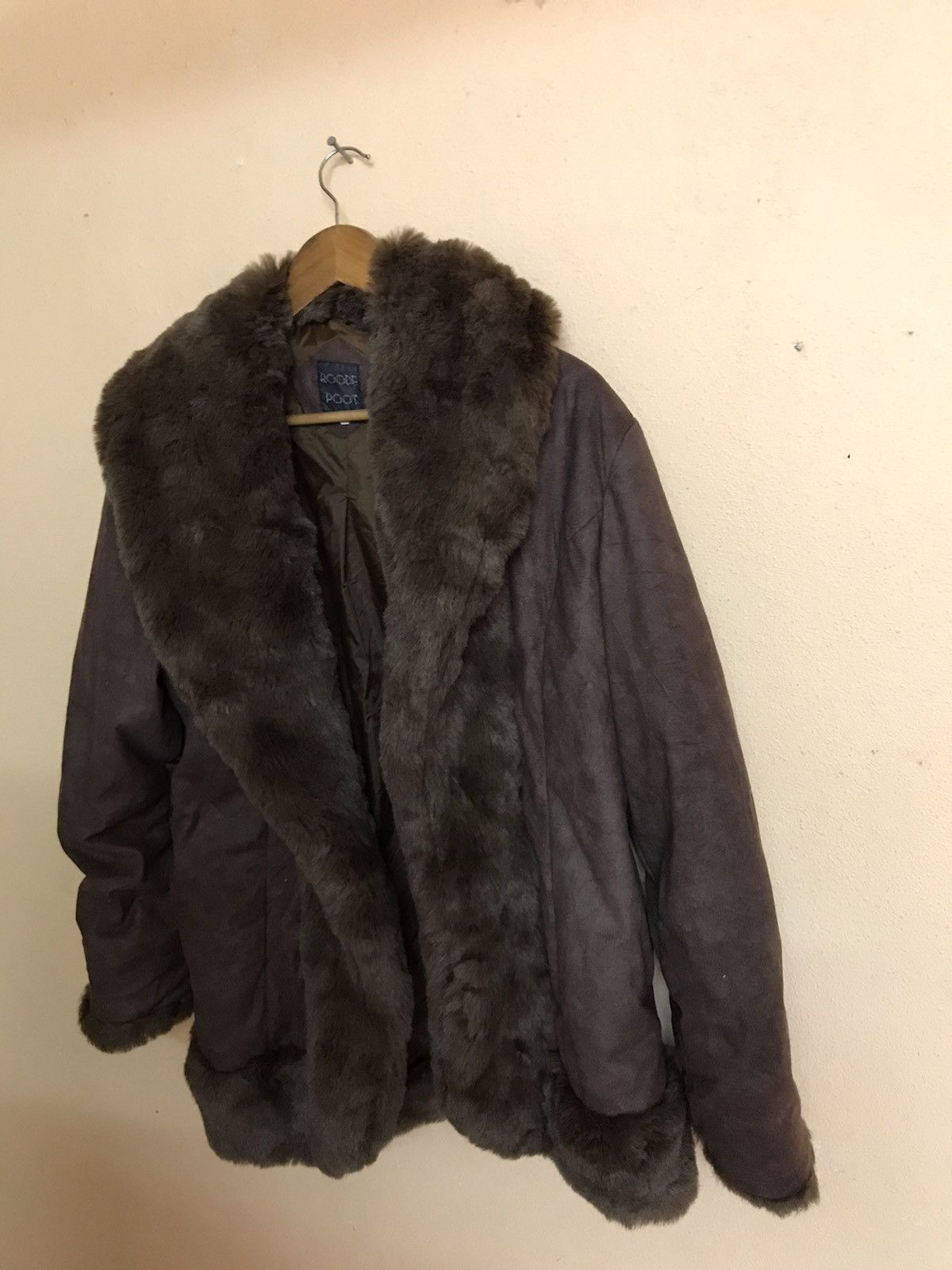 Designer RARE ROODE POOT FUR JACKET NICE DESIGN Size US L / EU 52-54 / 3 - 3 Thumbnail