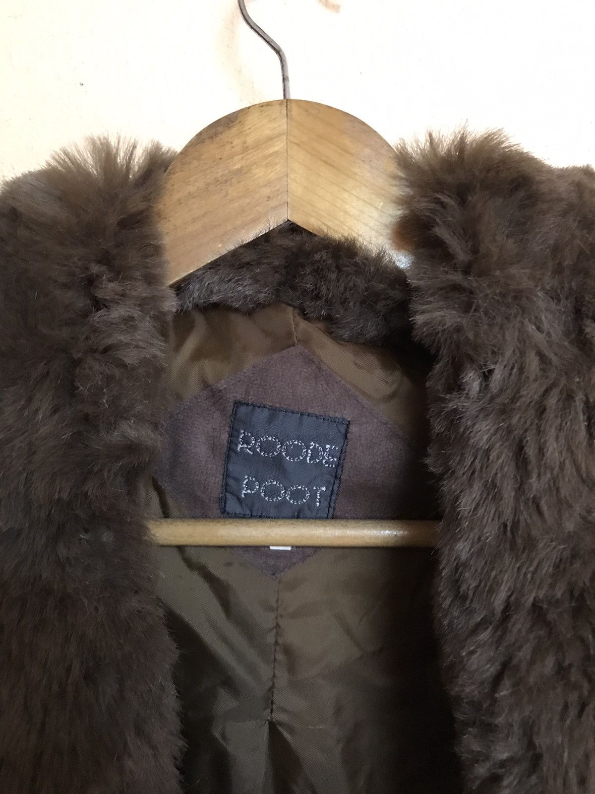 Designer RARE ROODE POOT FUR JACKET NICE DESIGN Size US L / EU 52-54 / 3 - 4 Thumbnail