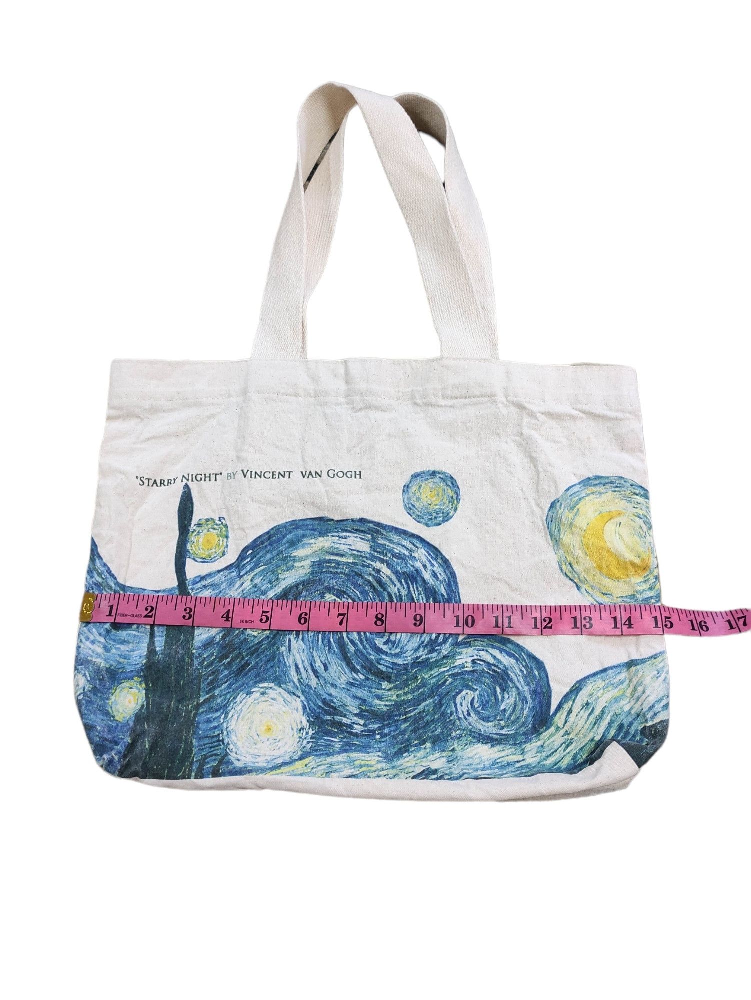Vintage STARRY NIGHT BY VINCENT VAN GOGH TOTE BAG Size ONE SIZE - 5 Thumbnail