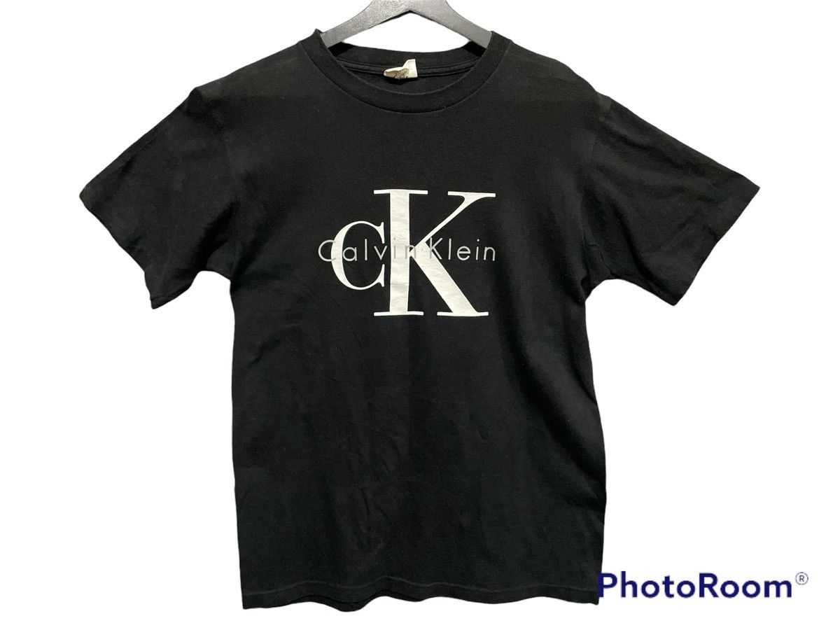 Calvin Klein × Vintage Vintage Calvin Klein Big Logo Shirt Size US S / EU 44-46 / 1 - 1 Thumbnail