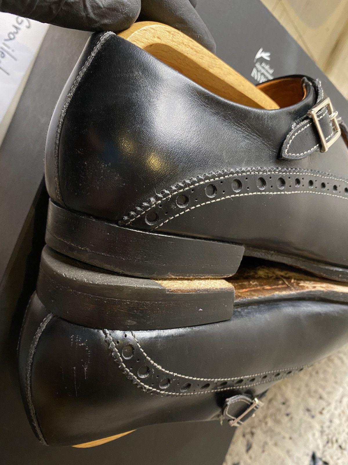 Santoni 🔴 LAST DROP! 🔴 Santoni brogue shoes derby classic Size US 7 / EU 40 - 11 Thumbnail