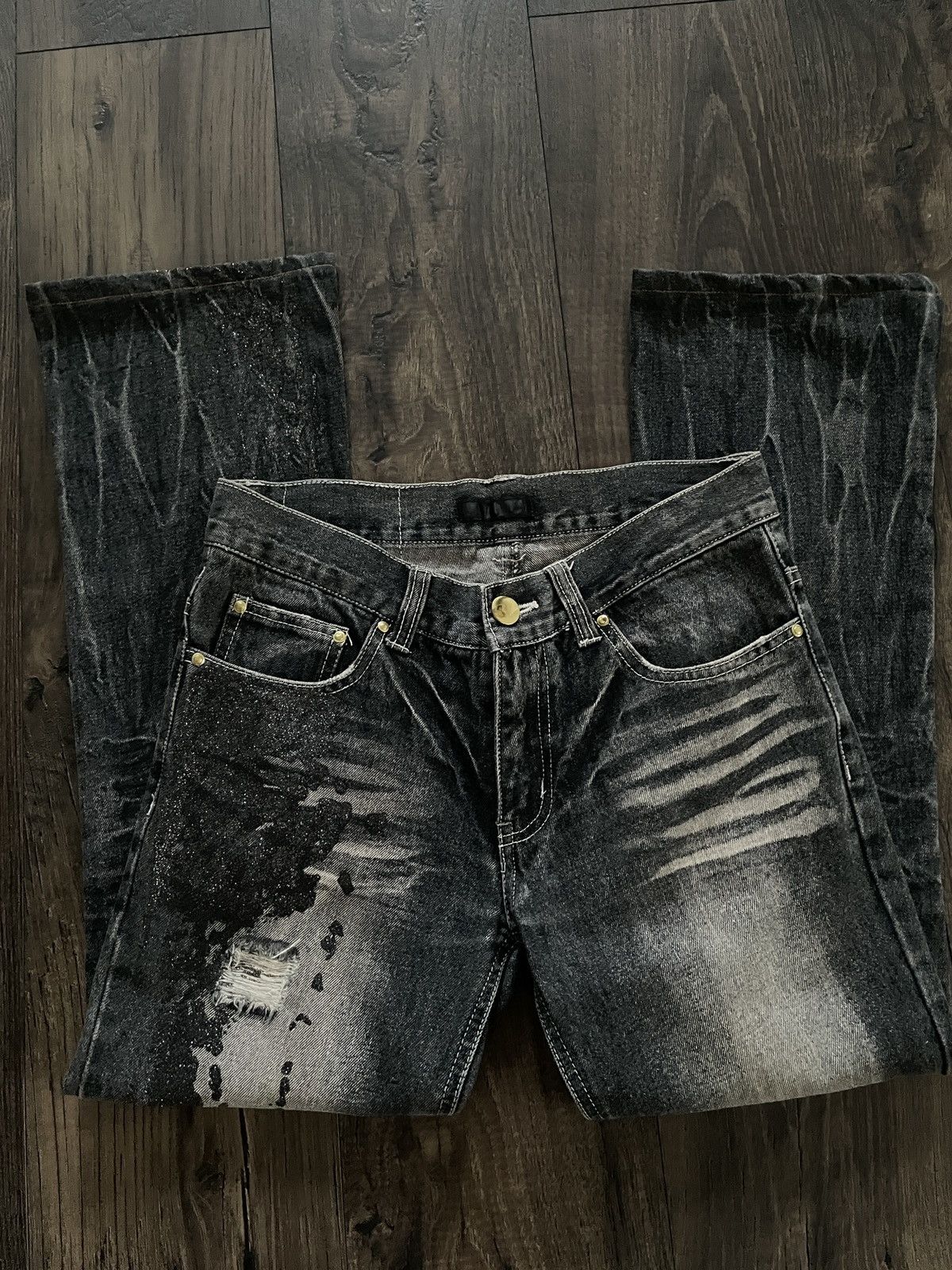Designer × Japanese Brand Japanese Designer Bootcut Distressed Denim/Jeans Size US 29 - 3 Thumbnail
