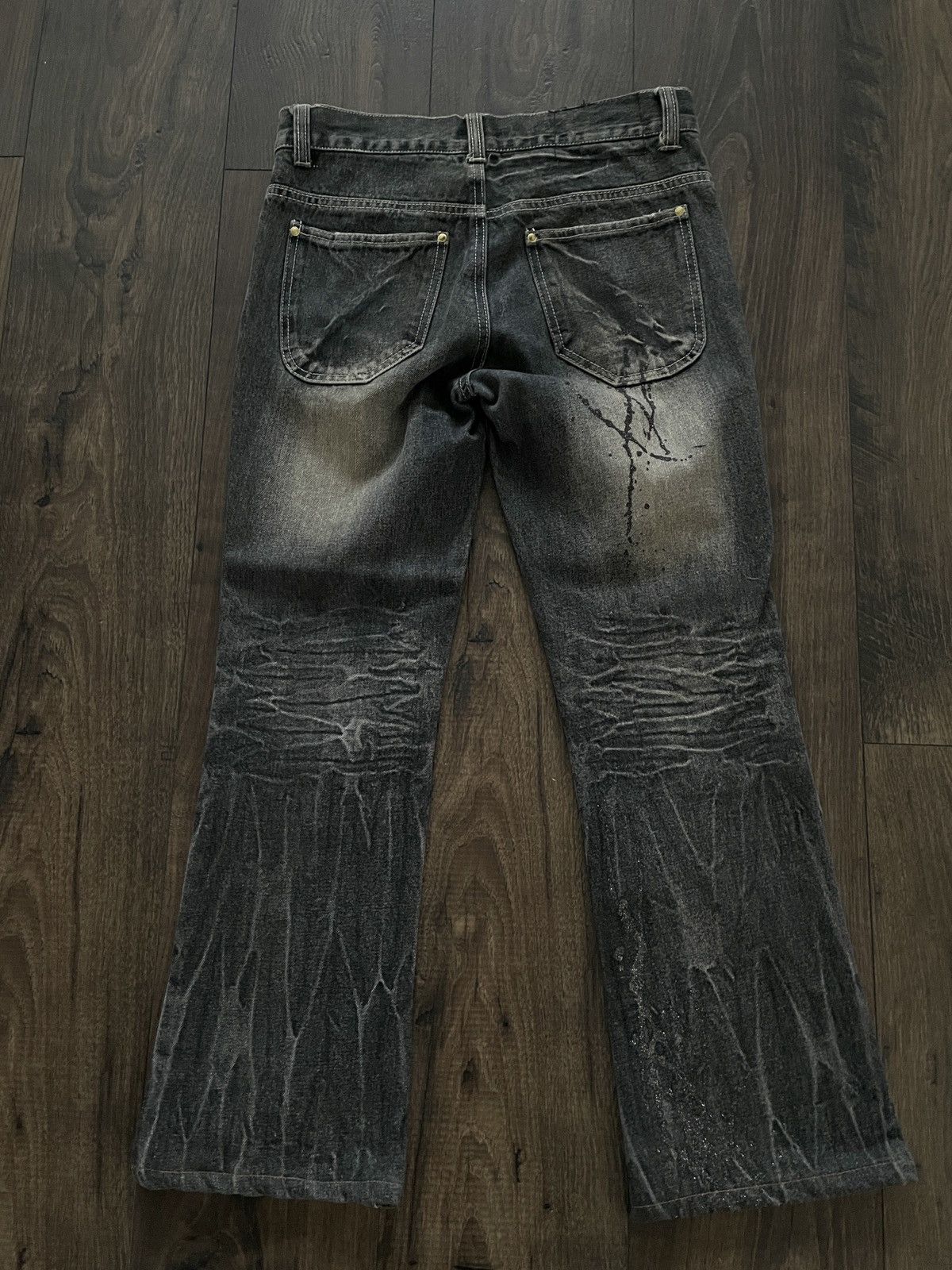 Designer × Japanese Brand Japanese Designer Bootcut Distressed Denim/Jeans Size US 29 - 4 Thumbnail