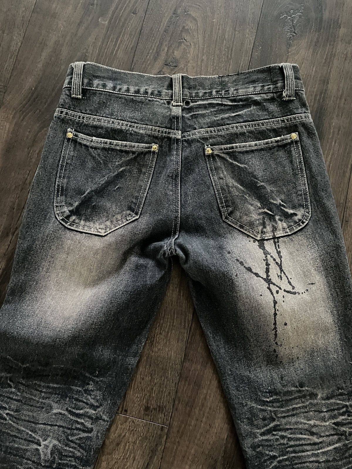 Designer × Japanese Brand Japanese Designer Bootcut Distressed Denim/Jeans Size US 29 - 6 Thumbnail