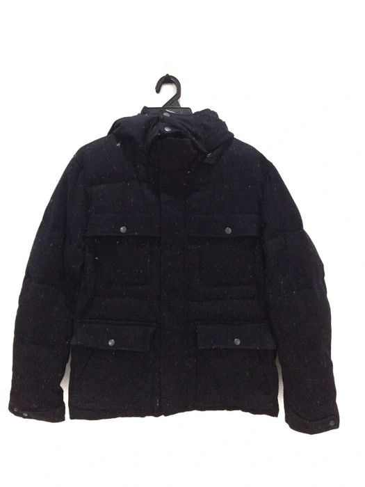 Boycott Double Pocket Puffer Black Jacket