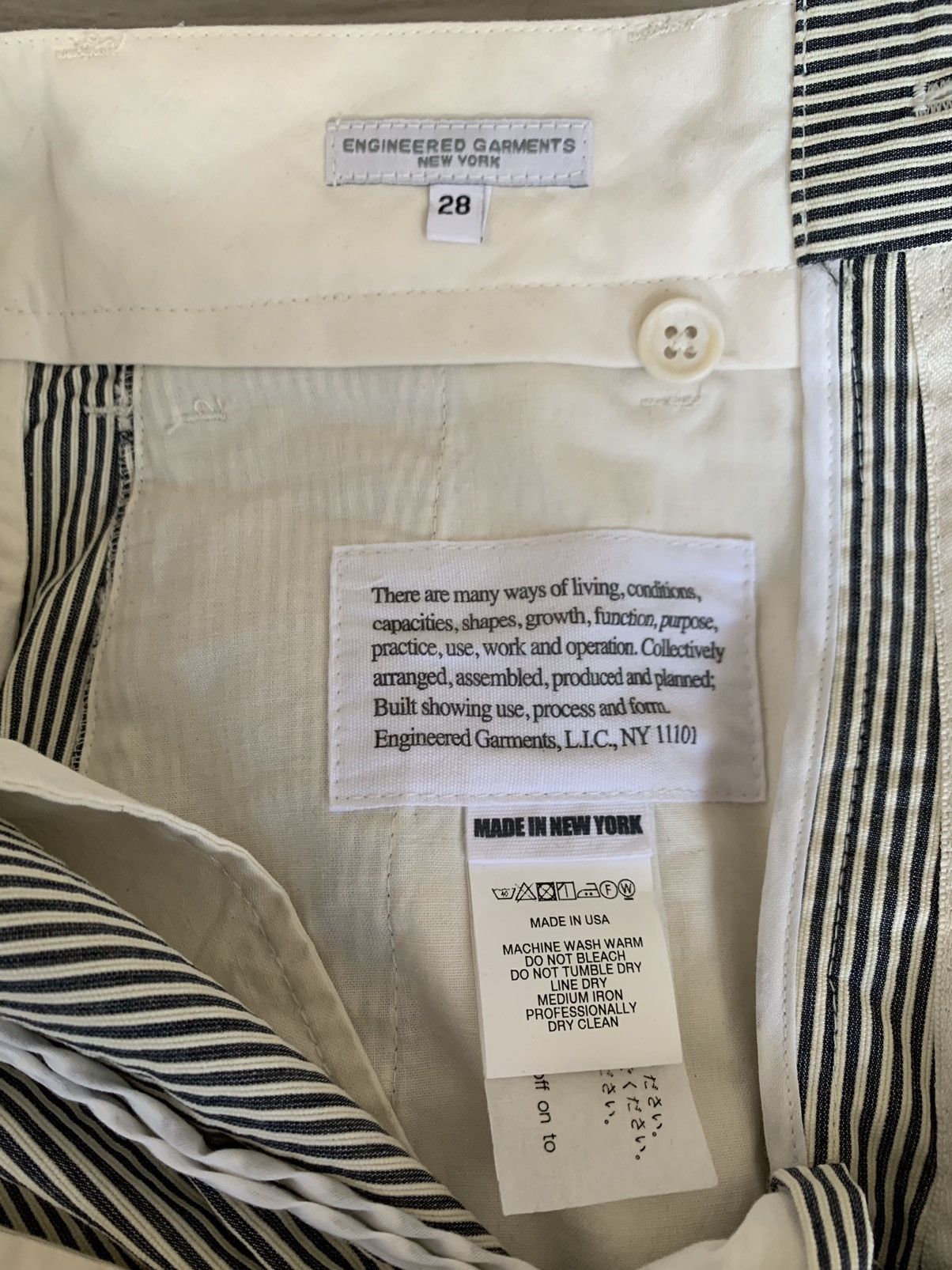 Engineered Garments Engineered Garments Striped Andover Trouser Size US 28 / EU 44 - 4 Thumbnail