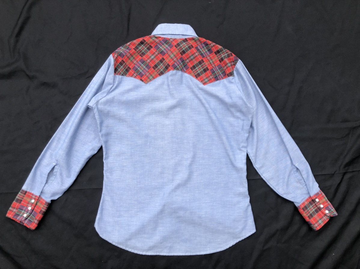 Levi's VTG 80s Levi’s White Tab Patchwork Chambray Western Shirt Size US M / EU 48-50 / 2 - 10 Thumbnail