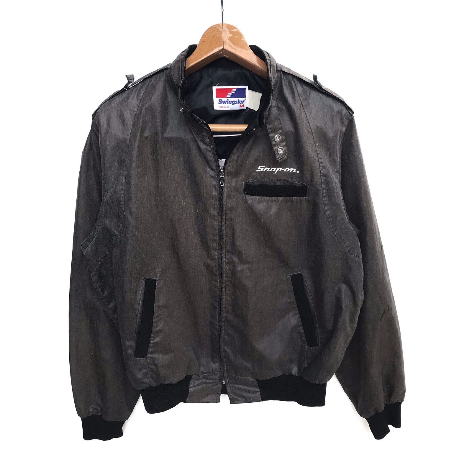Vintage Vintage Motorsport Snap-on Bomber Jacket Size US M / EU 48-50 / 2 - 1 Thumbnail
