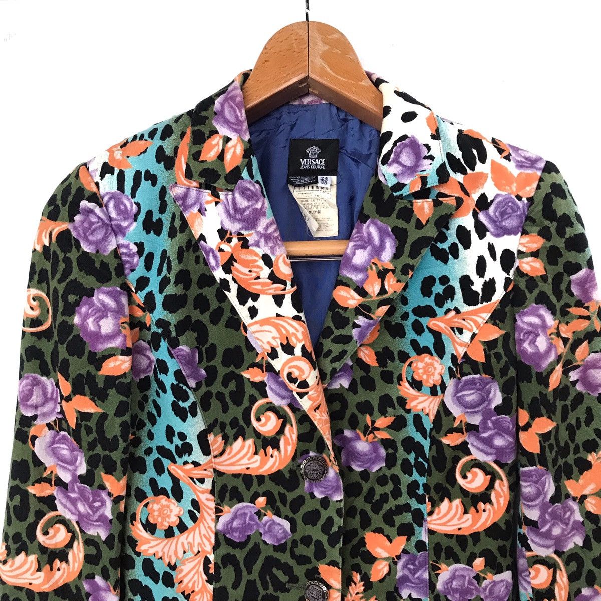 Versace Versace silk golden chain floral cheetah inspired hermes Size US XS / EU 42 / 0 - 4 Thumbnail