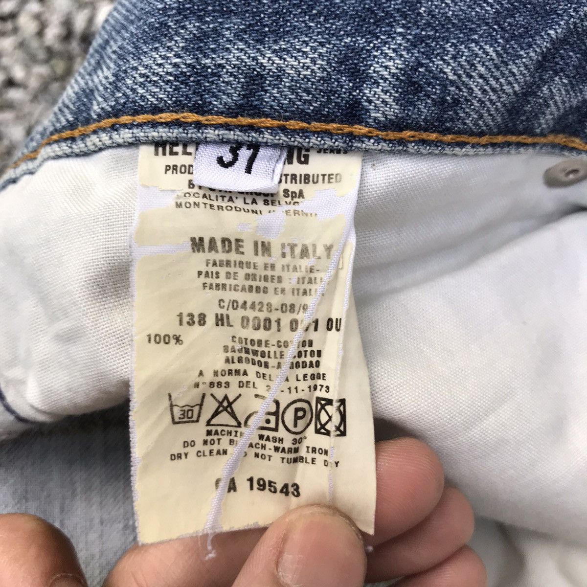 Helmut Lang × Vintage Vintage helmut lang distressed denim Size US 31 - 8 Thumbnail