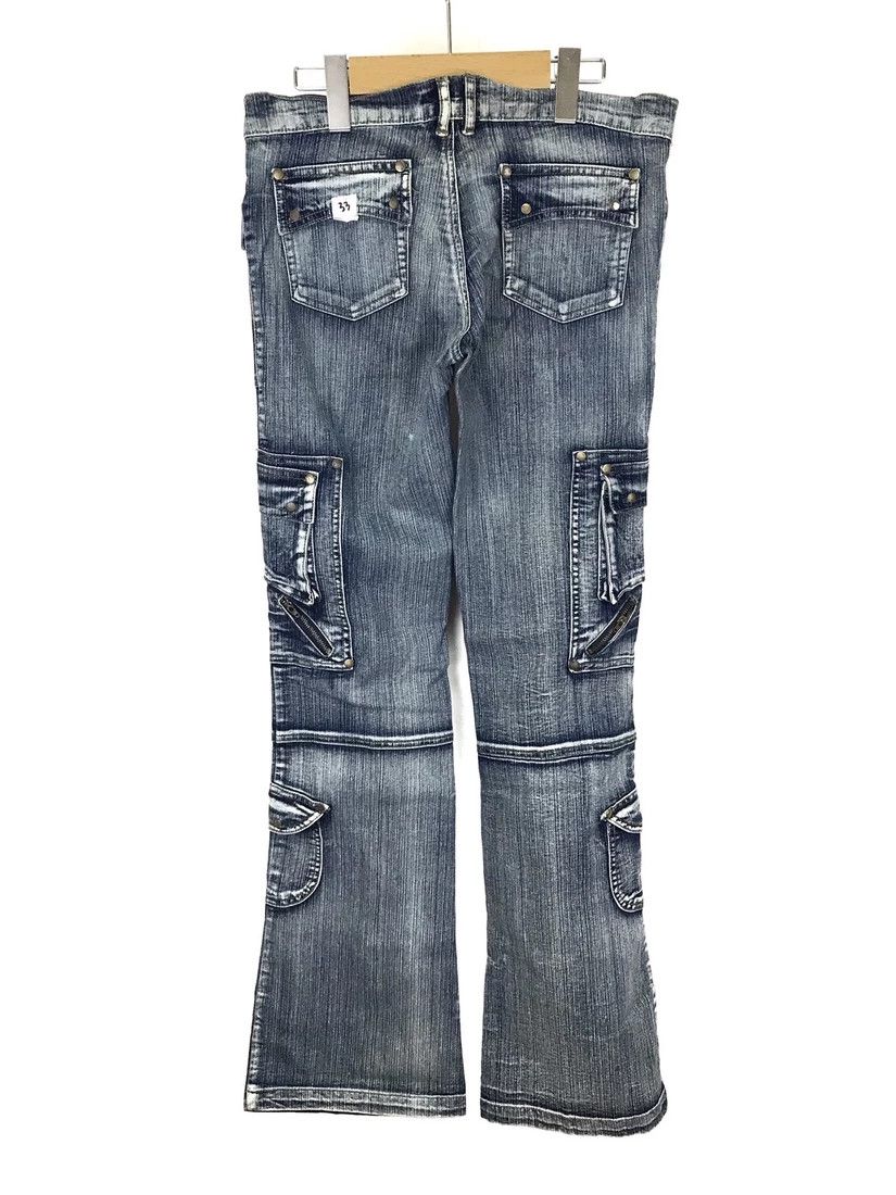 Japanese Brand Parachute multi pocket distressed jeans inspired undercover Size US 31 - 2 Thumbnail