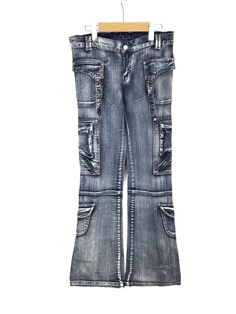 Japanese Brand Parachute multi pocket distressed jeans inspired undercover Size US 31 - 1 Thumbnail