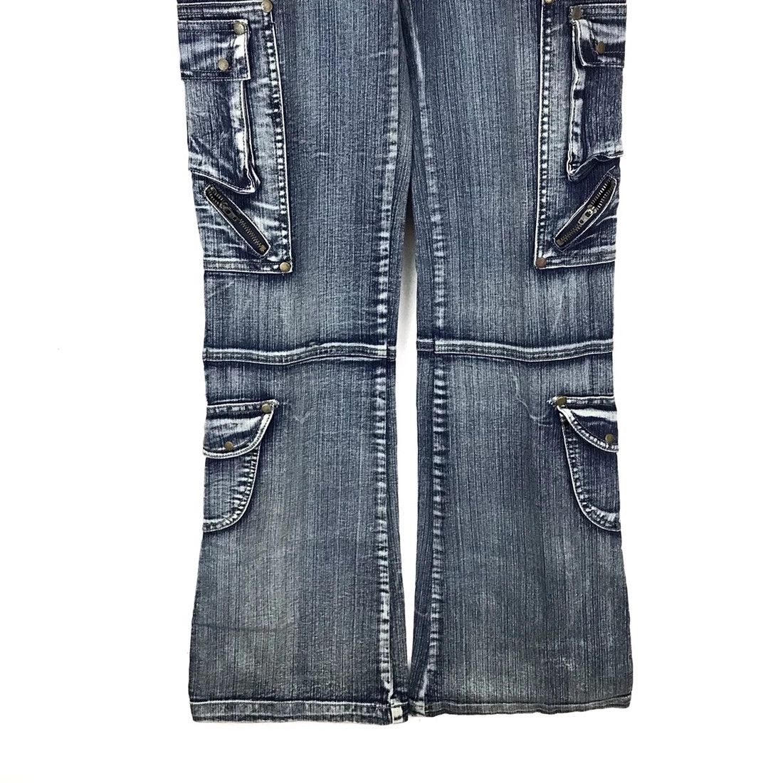 Japanese Brand Parachute multi pocket distressed jeans inspired undercover Size US 31 - 6 Thumbnail