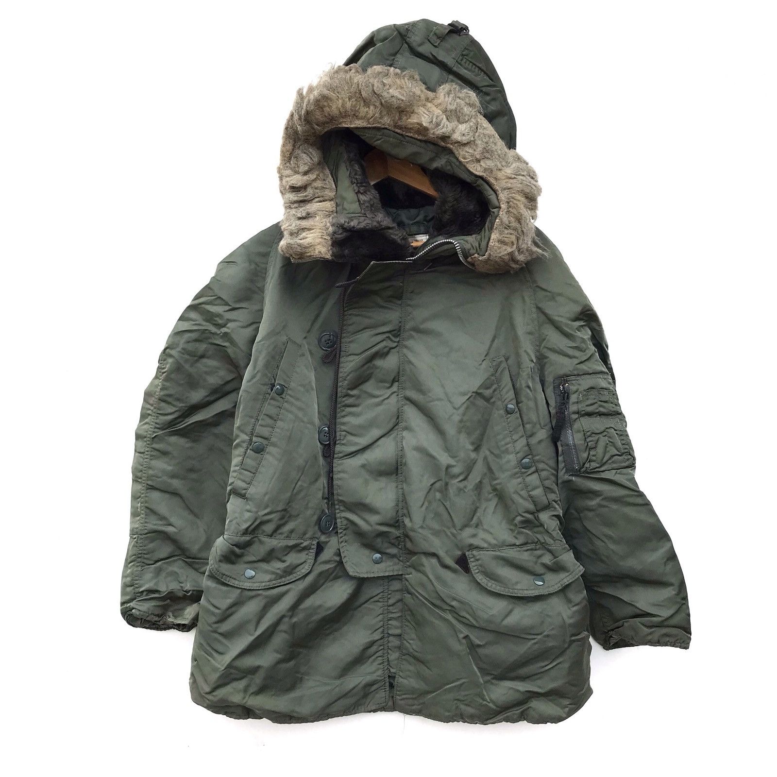 Alpha Industries Vintage 1972 Alpha Industries Parka Military Army Jacket Size US M / EU 48-50 / 2 - 1 Thumbnail