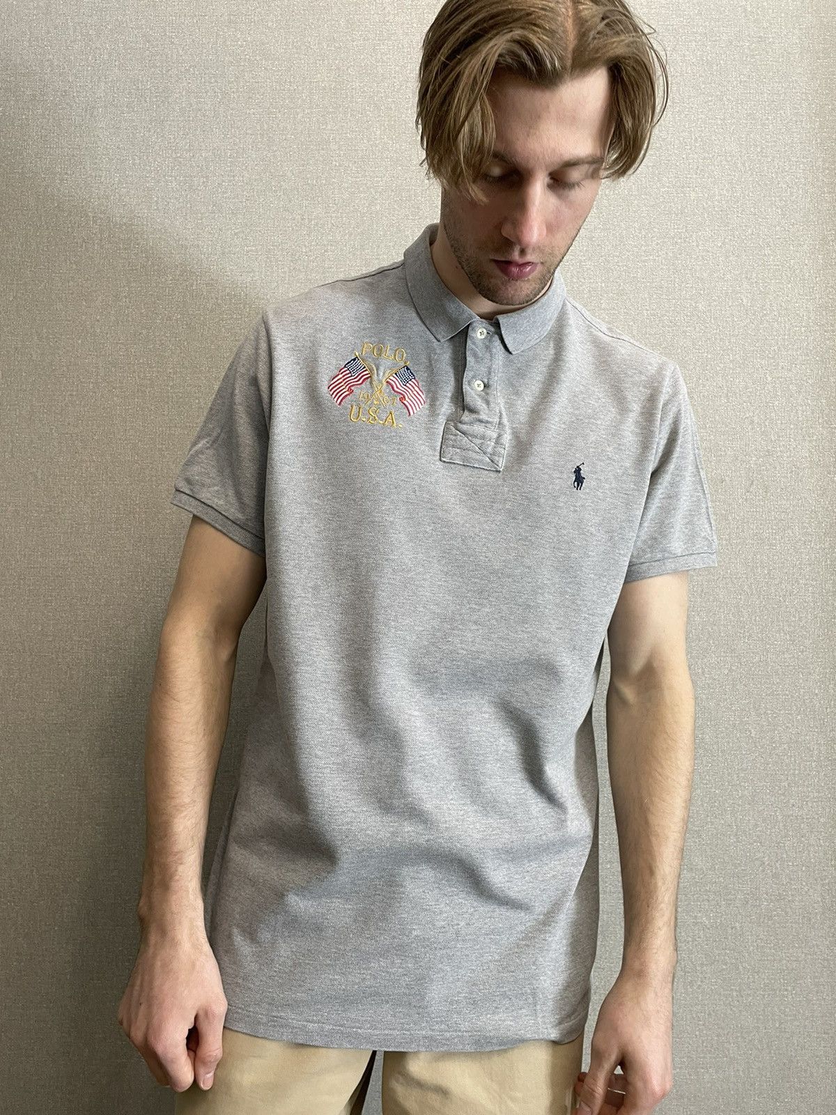 Polo Ralph Lauren Polo Ralph Laurent American Flag Polo Shirt size XXL Size US XXL / EU 58 / 5 - 3 Thumbnail