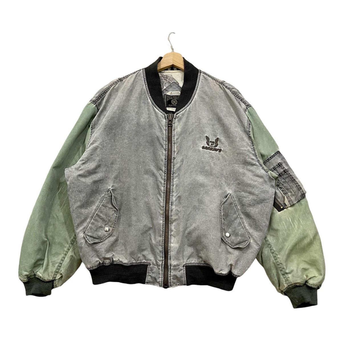 Vintage Rare Vintage Back Fire Zipper Bomber Jacket Size US L / EU 52-54 / 3 - 2 Thumbnail