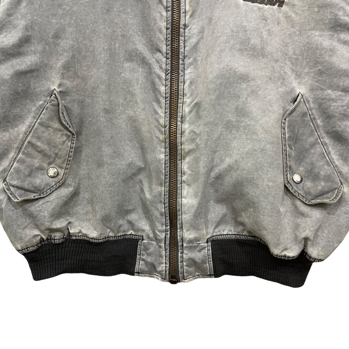 Vintage Rare Vintage Back Fire Zipper Bomber Jacket Size US L / EU 52-54 / 3 - 5 Thumbnail