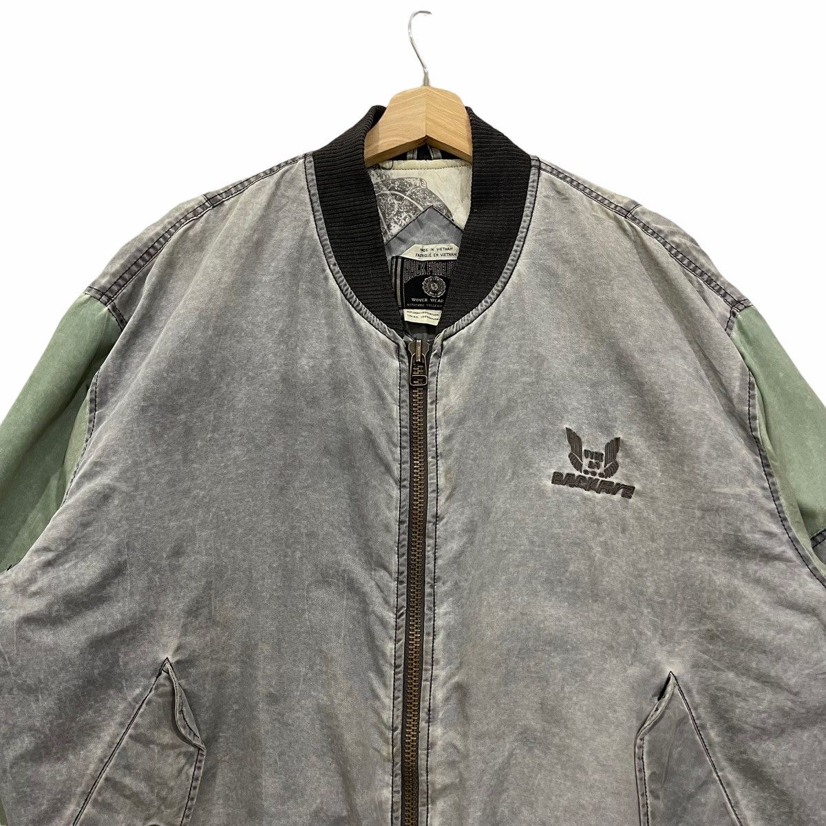 Vintage Rare Vintage Back Fire Zipper Bomber Jacket Size US L / EU 52-54 / 3 - 4 Thumbnail