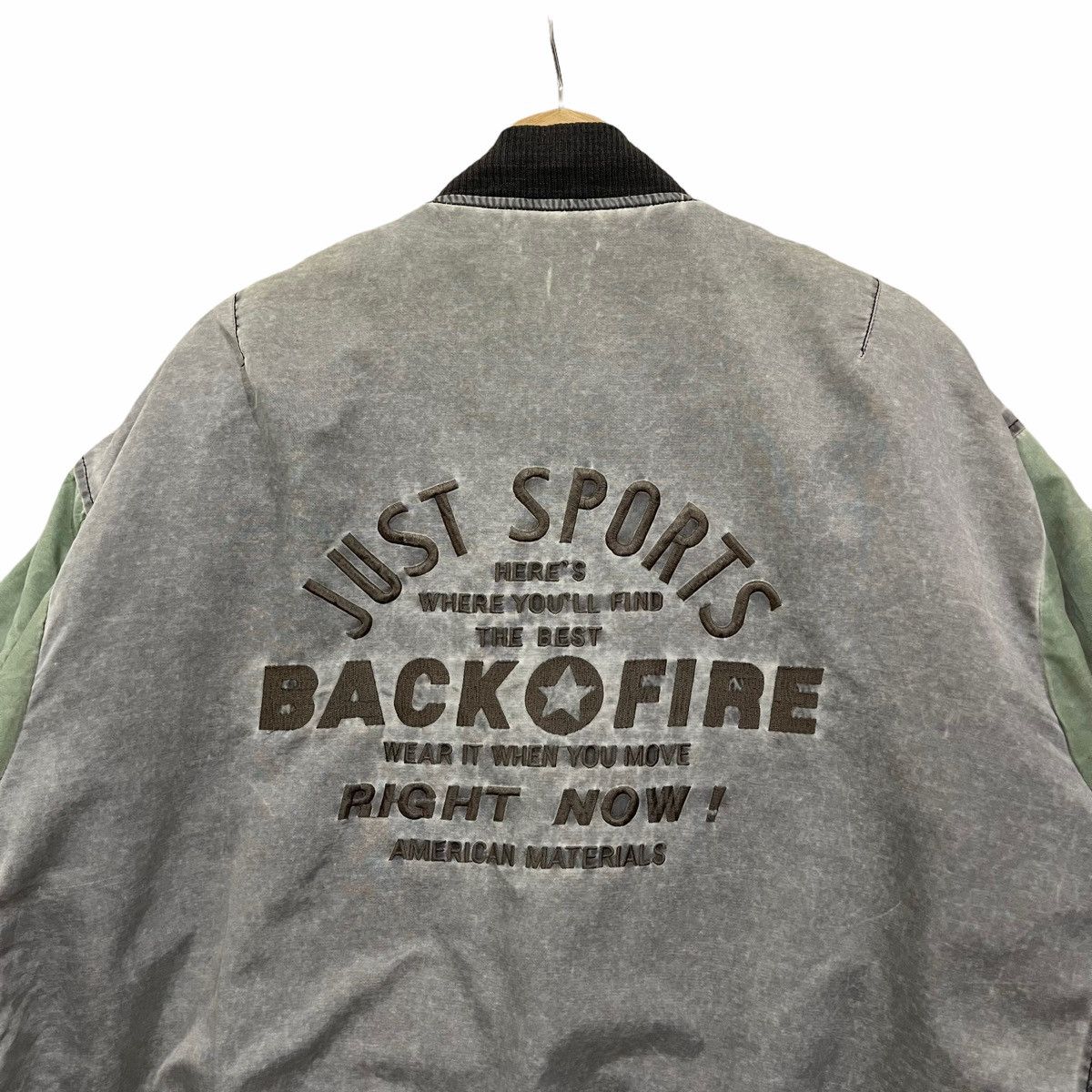 Vintage Rare Vintage Back Fire Zipper Bomber Jacket Size US L / EU 52-54 / 3 - 12 Thumbnail