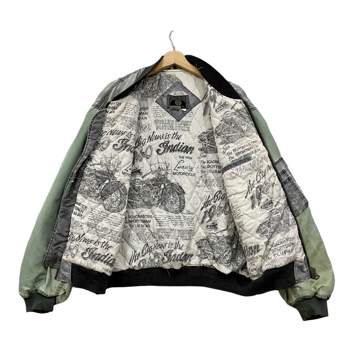 Vintage Rare Vintage Back Fire Zipper Bomber Jacket Size US L / EU 52-54 / 3 - 3 Thumbnail