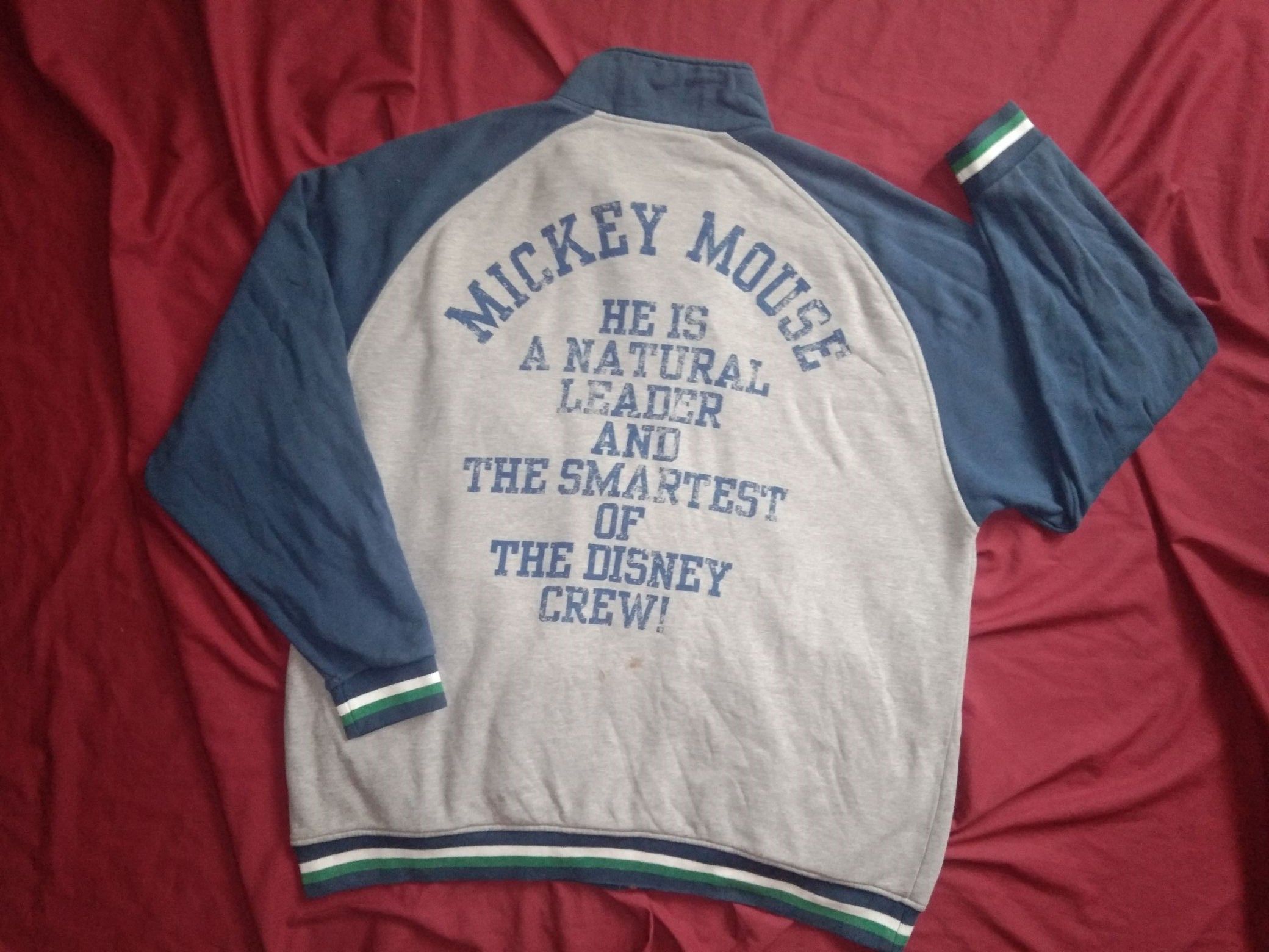 Disney Disney Mickey Mouse sweater zipper varsity Size US XL / EU 56 / 4 - 2 Thumbnail