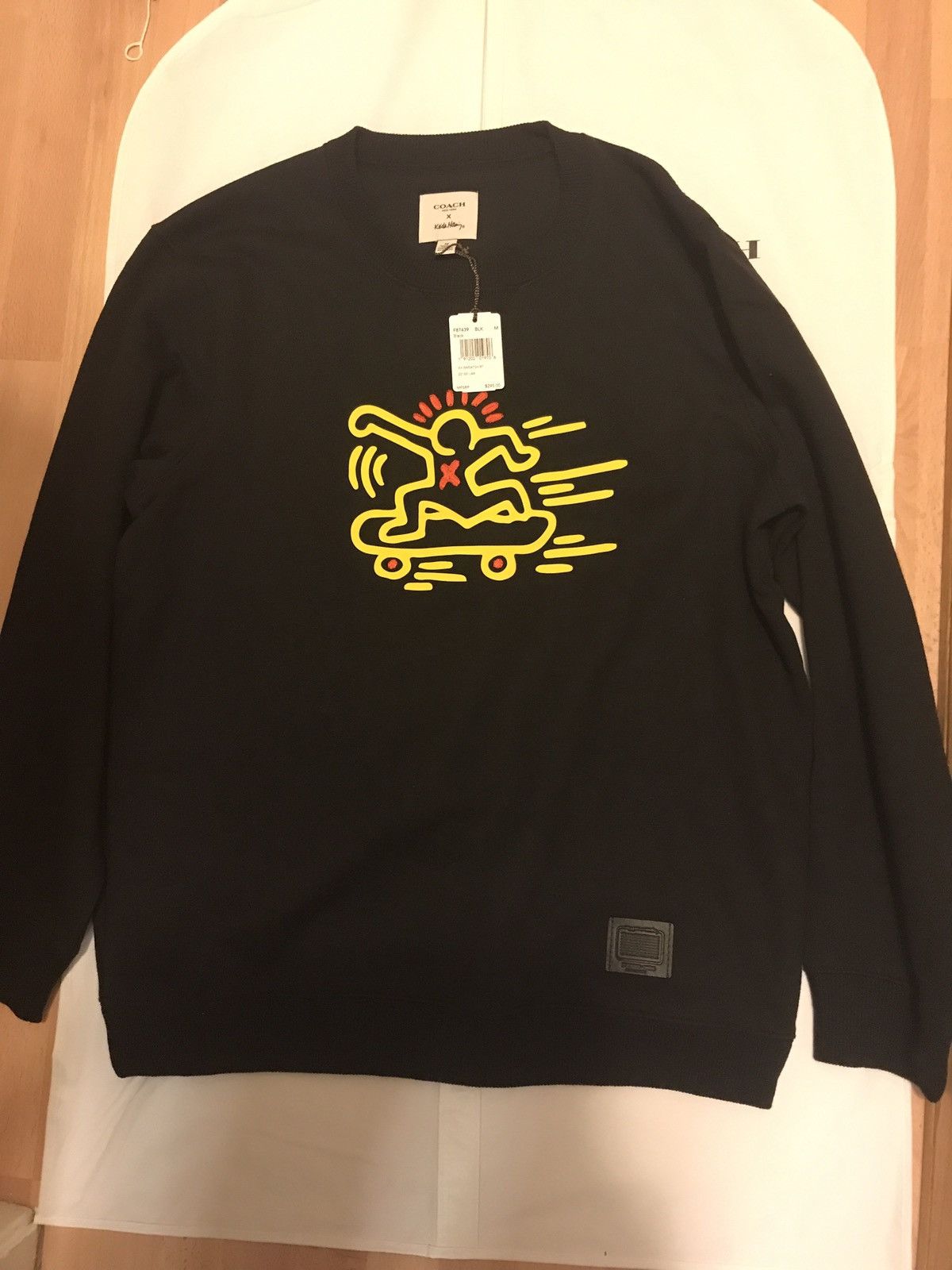 Order Coach X Keith Haring Black Crewneck