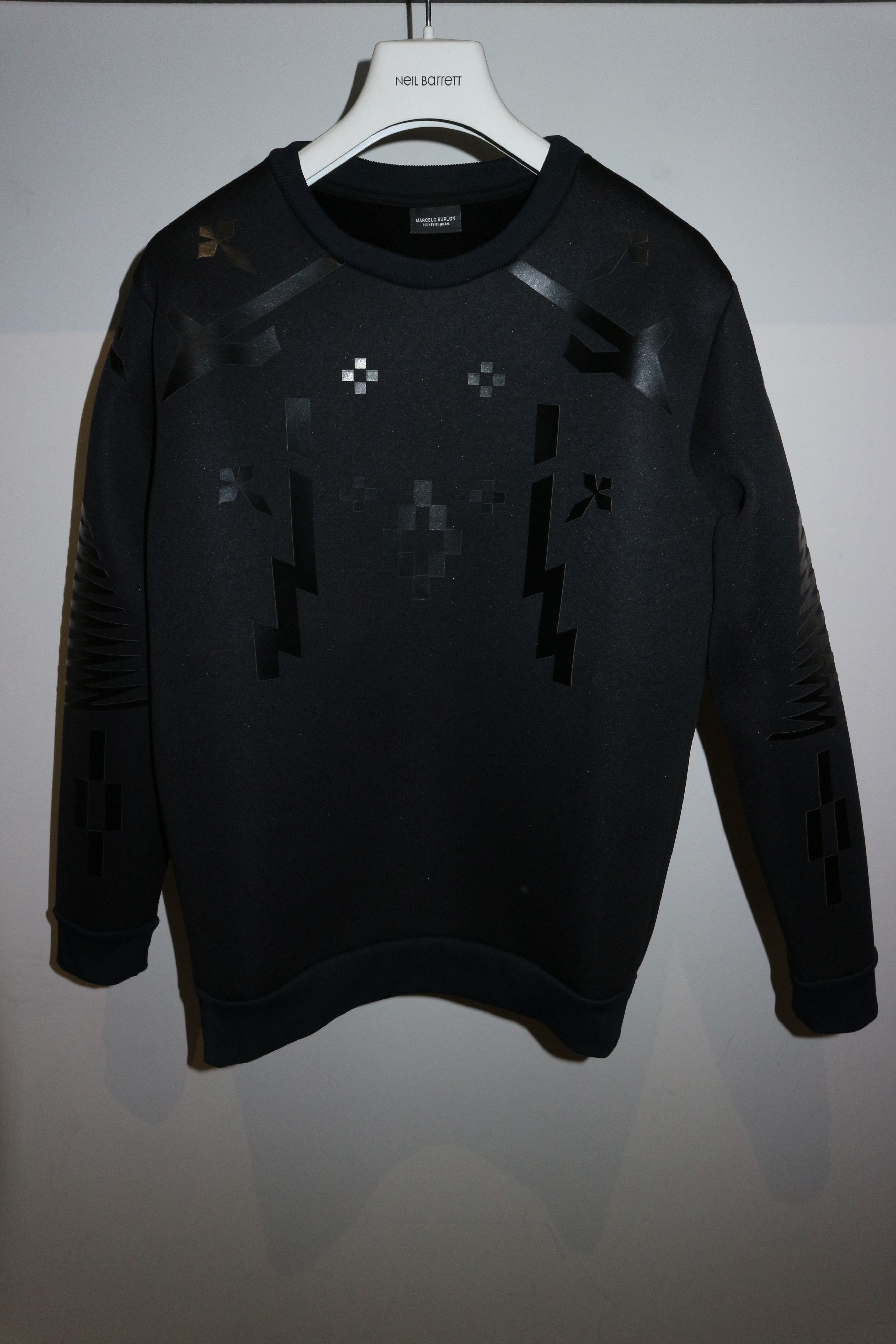 Marcelo Burlon Neoprene and velvet sweatshirt Size US S / EU 44-46 / 1 - 1 Thumbnail