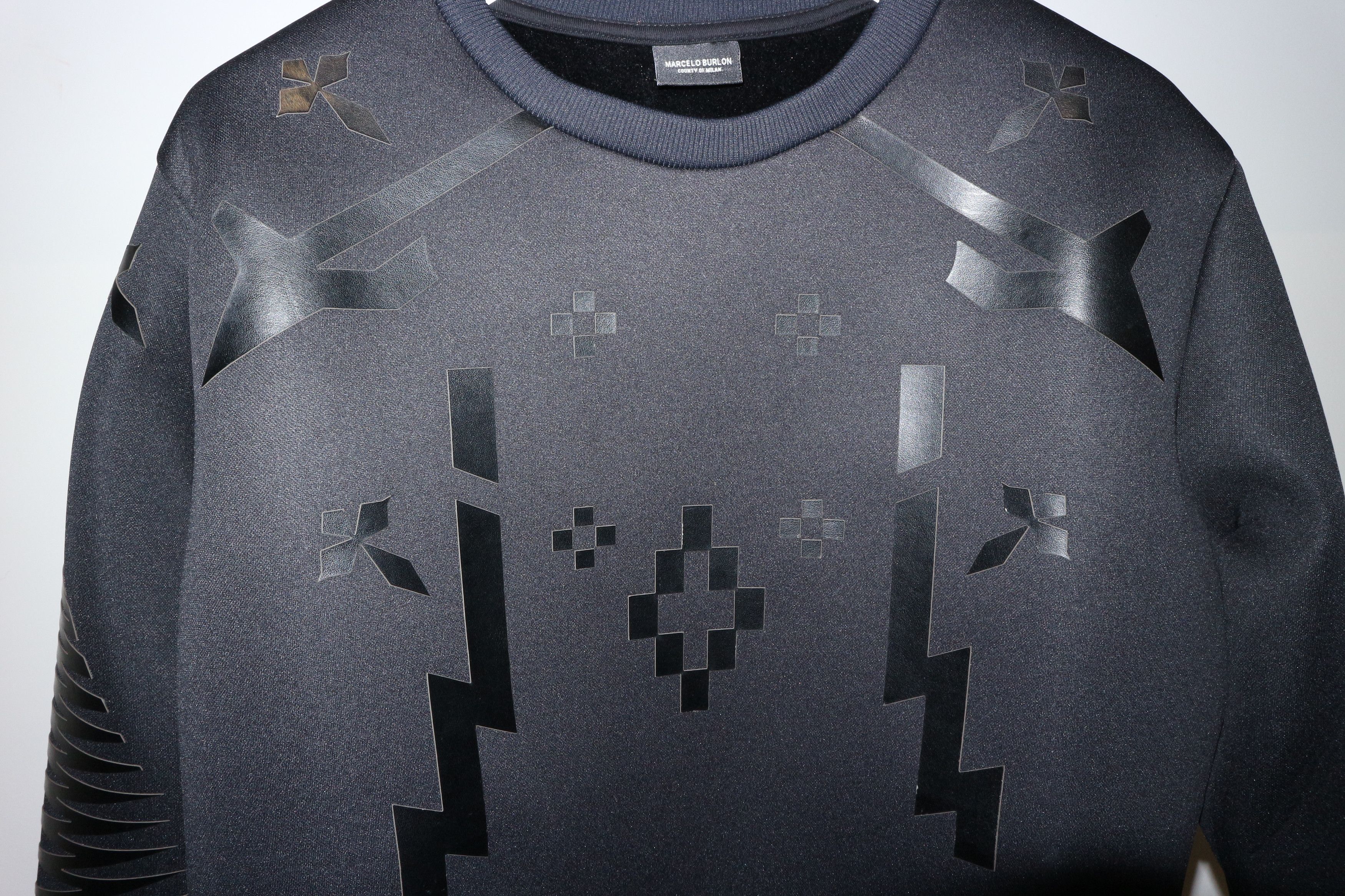 Marcelo Burlon Neoprene and velvet sweatshirt Size US S / EU 44-46 / 1 - 3 Thumbnail